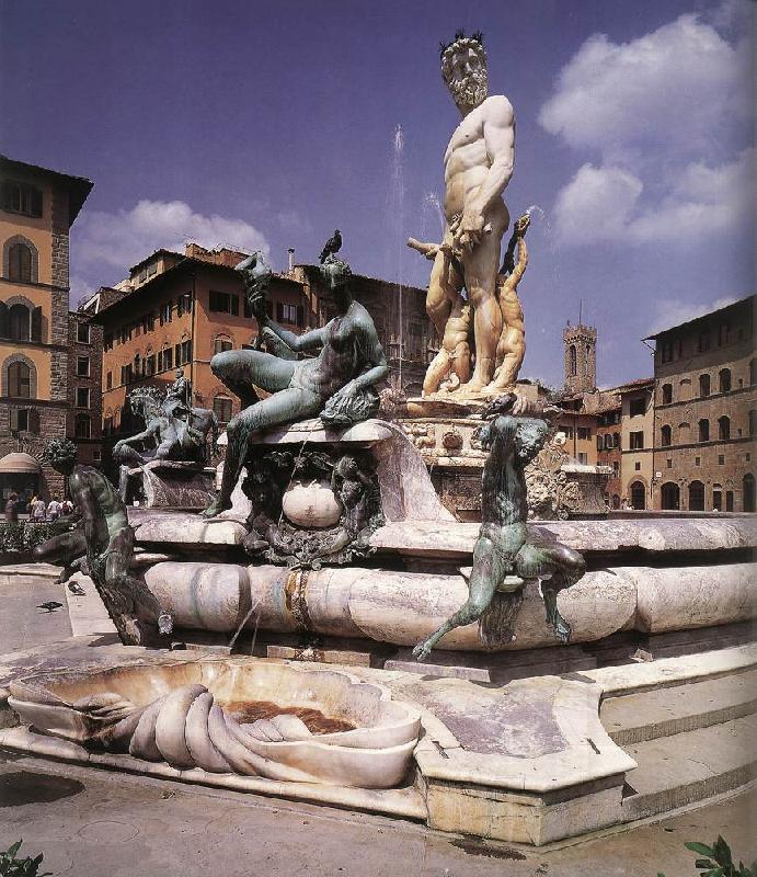 AMMANATI, Bartolomeo Fountain of Neptune Germany oil painting art